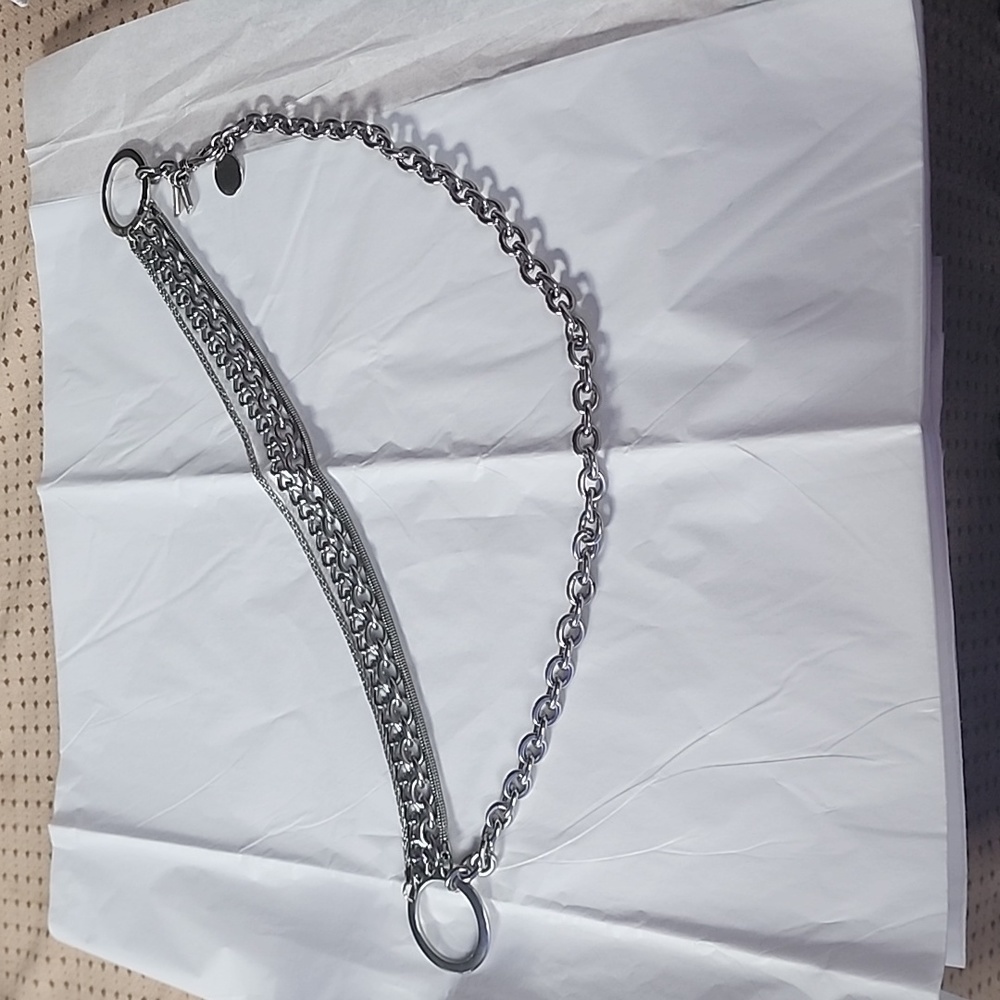 Chico’s Multi-Strand Silver Tone Statement Belt